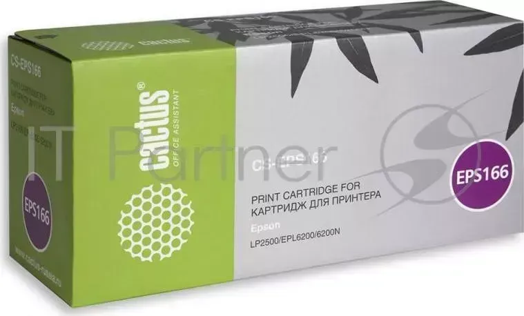 Картридж CACTUS CS EPS166 для Epson EPL6200/6200N LP2500, 6000стр.