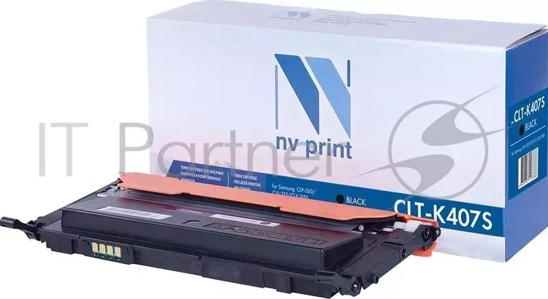 Картридж NVPrint совместимый Samsung CLT K407S Black для CLP 325/CLX 3185 1500k