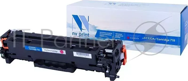Картридж NV Print совместимый HP CC533A/Canon 718 Magenta для для LJ Color CP2025/ (2800k) NVPrint Расходные материалы CC533A Laser Jet CM2320mfp, пурпурный