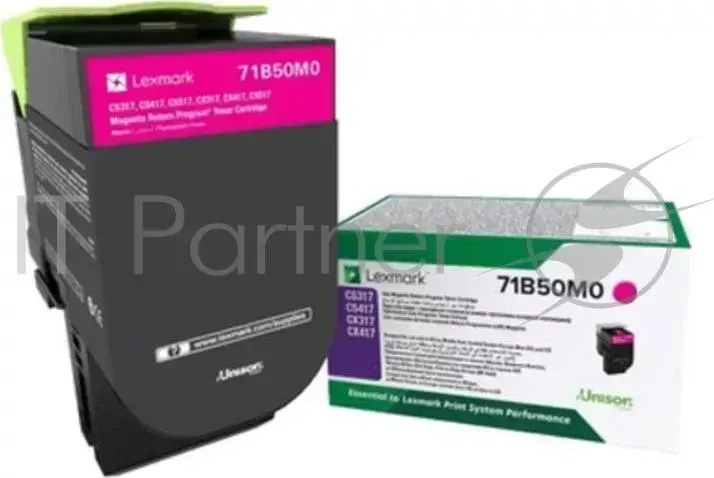 Картридж LEXMARK 2300 стр. пурпурный для CS317dn, CS417dn, CS517de, CX317dn, CX417dn,CX517de