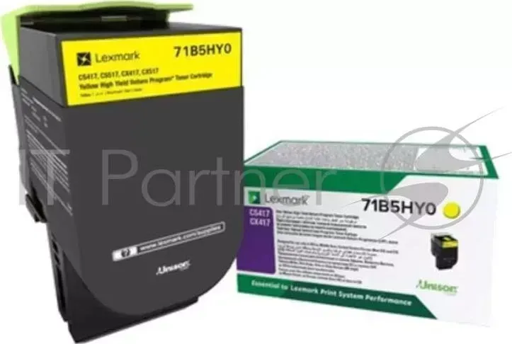 Картридж LEXMARK 3500 стр. желтый для CS417dn, CS517de, CX417dn,CX517de