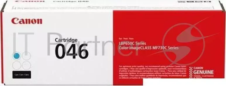 Картридж CANON 046C для i SENSYS MF732/734/735, LBP653/654. Голубой. 2300 страниц.