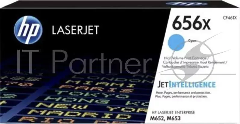 Картридж HP 656X High Yield Cyan для HP CLJ M652/M653 (CF461X) 22000 стр Hewlett-Packard HP HP
