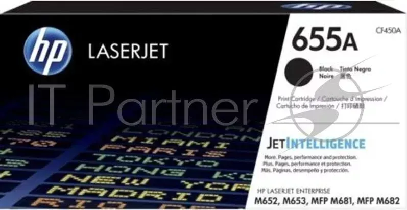 Картридж HP 655A Black для HP CLJ M652/M653/MFP M681/M682 (CF450A) 12500 стр Hewlett-Packard HP HP