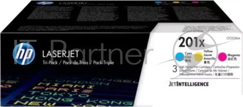 Картридж HP 210X CYM Tri-Pack LJ Toner Cartridge (CF253XM) увеличеной емкости Hewlett-Packard HP LJ