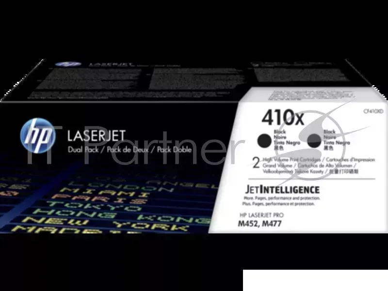 Картридж HP 410X Black 2-pack LaserJet Toner Cartridge (CF410XD) увеличеной емкости Hewlett-Packard HP