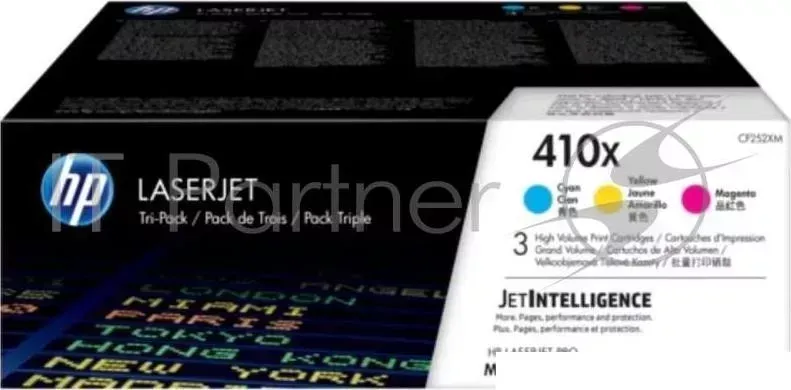 Картридж HP 410X CYM Tri-Pack LJ Toner Cartridge (CF252XM) увеличеной емкости Hewlett-Packard HP LJ