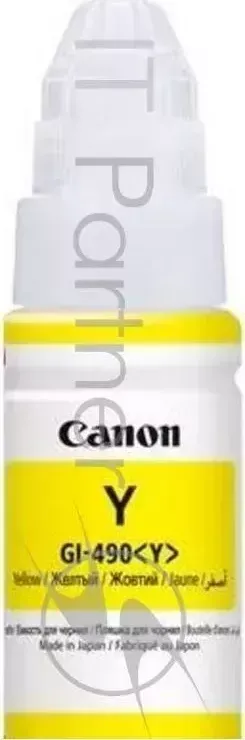 Картридж струйный CANON GI 490Y 0666C001 желтый для