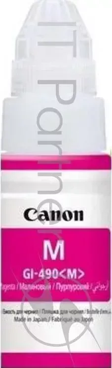 Картридж струйный CANON GI 490M 0665C001 пурпурный для