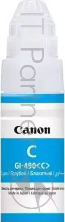 Картридж струйный CANON GI 490C 0664C001 голубой для