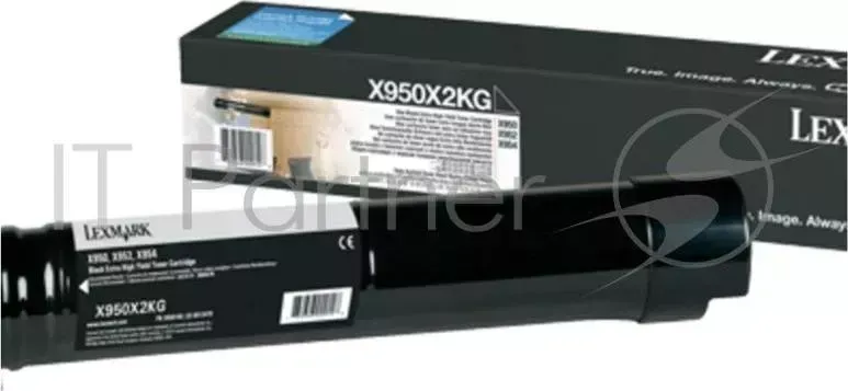 Картридж LEXMARK черный LX X950X2KG