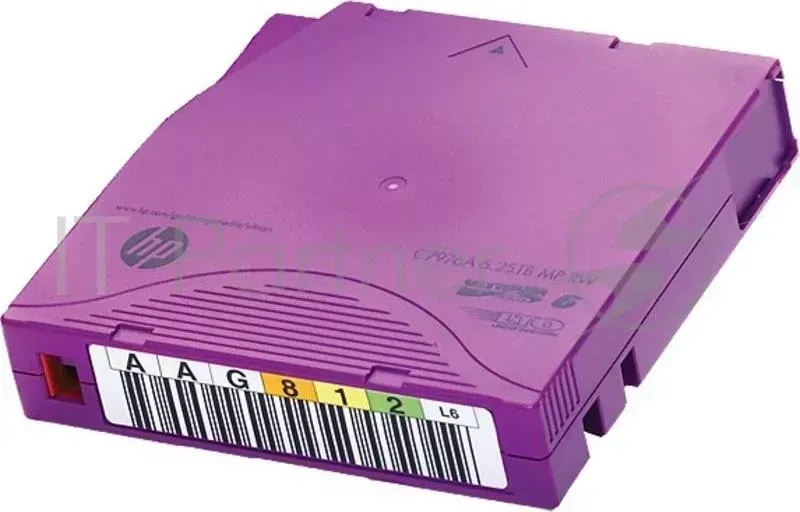 Картридж HPE Ultrium Non Custom Label 20 Pack (C7976AN) Hewlett-Packard Ленточный C7976AN HP LTO6 6,25TB bar code ed cartridge 20 for libraries autoloaders incl. 20 x C7976L ana