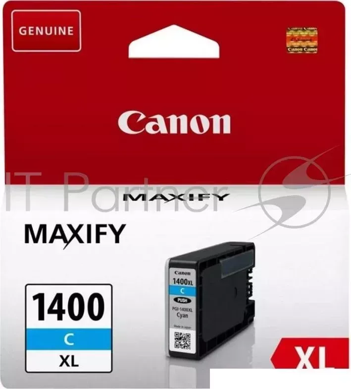 Картридж струйный CANON PGI-1400XL C Cyan голубой, 900 стр., для MAXIFY МВ2040/МВ2340 CANON C