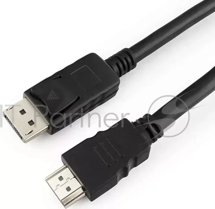 Кабель CABLEXPERT DisplayPort HDMI, 5м, 20M/19M, черный, экран, пакет