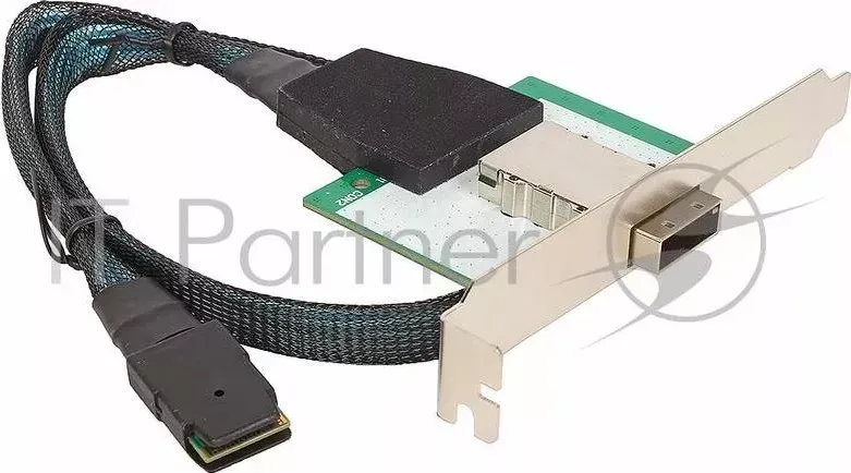 Кабель-переходник SAS Int/Ext 4порт, SFF8087(32pin) - SFF8088(32pin), 50cm, (Y23-MSAS-037-1) Noname -