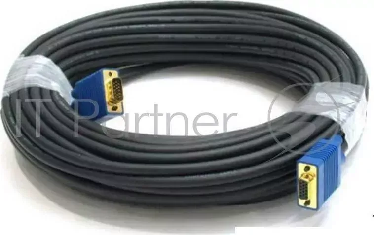 Кабель VGA DB15 (m)/DB15 (m) 20м феррит.кольца Behpex монитор S card 15M 15M 2 filters 20m
