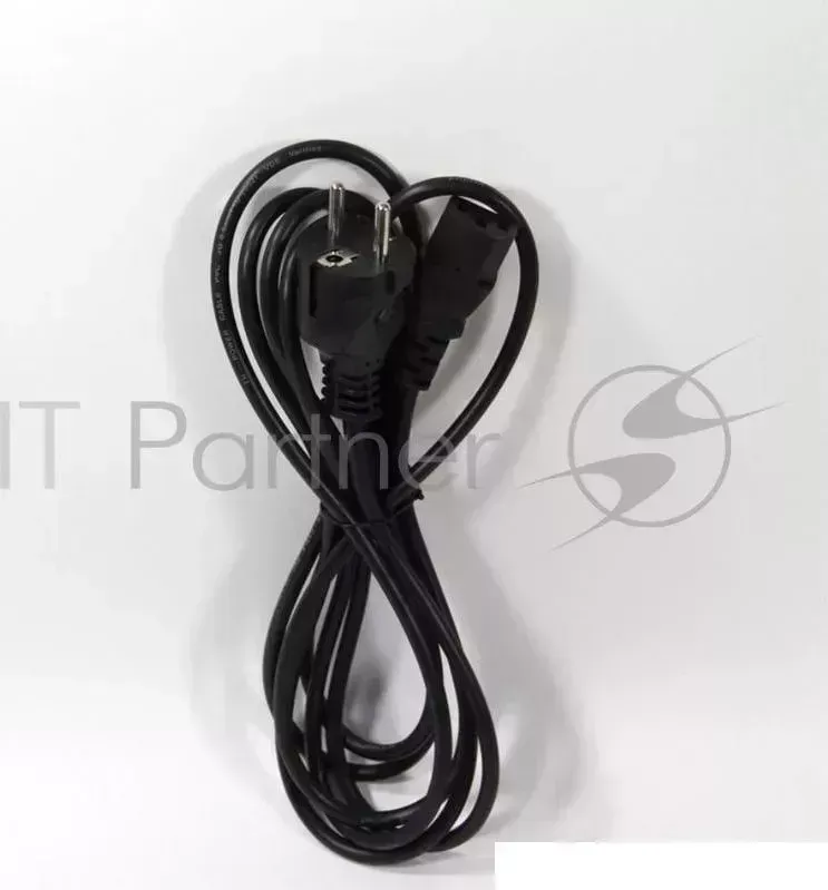 Кабель Telecom TP021 IEC320 C13/SHM 3.0 BK компьютер розетка 220V 3.0м Европейский стандарт 6926123461334