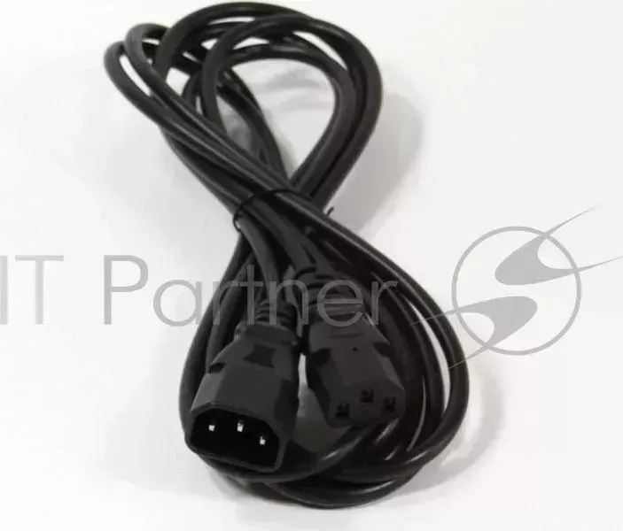 Кабель Telecom TP020 IEC320 C13/C14 3.0 BK монитор компьютер UPS устройство 220V 3м 6926123461303