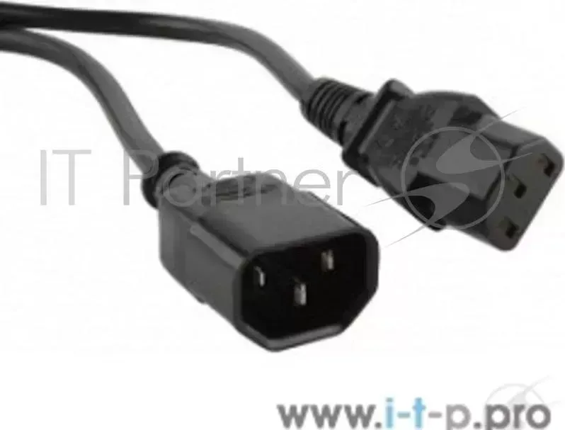 Кабель Hyperline PWC IEC13 IEC14 10 BK монитор компьютер IEC 320 C13 IEC 320 C14 3x1.0 , 10A, прямая вилка, 10 м