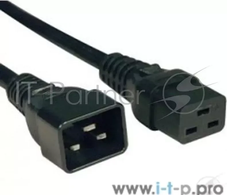 Кабель Hyperline PWC IEC19 IEC20 5.0 BK IEC 320 C19 IEC 320 C20 3x1.5 , 5 м