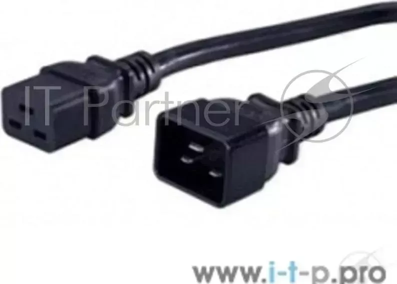 Кабель Hyperline PWC IEC19 IEC20 1.8 BK IEC 320 C19 IEC 320 C20 3x1.5 , 1.8 м