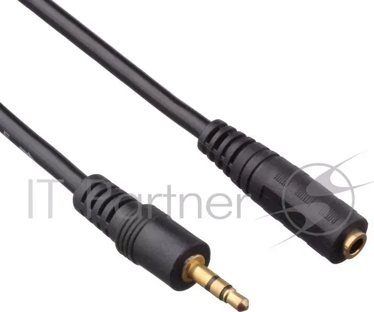 Кабель Удлинитель звуковой (3.5mm Jack M - 3.5mm Jack F) 5м Exegate , позолоченные разъемы