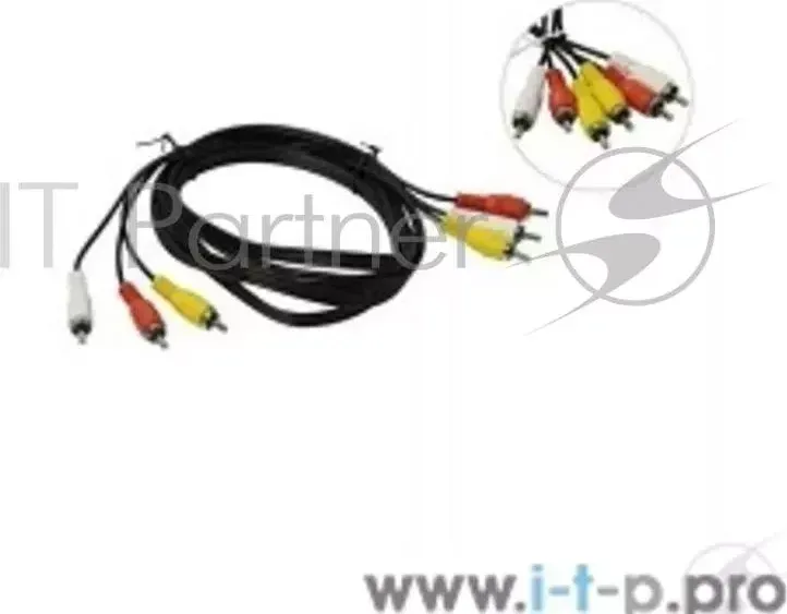 Кабель соединительный 3xRCA (M) - 3xRCA (M), 3m Telecom TAV7150 3M