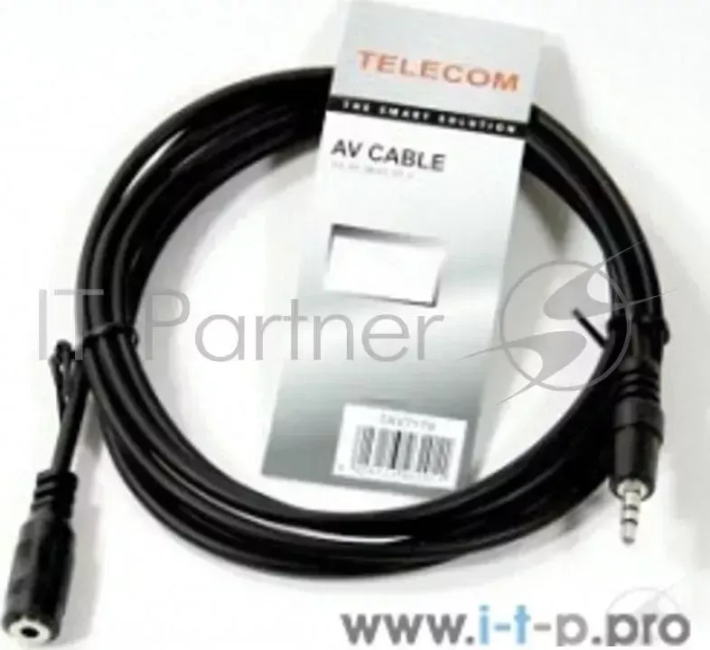 Кабель удлинительный Telecom ный 3.5 Jack (M) - 3.5 Jack (F), стерео, аудио, 3м <TAV7179-3M>