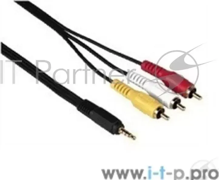 Кабель соединительный 3.5 Jack (M)/3 RCA (M) <TAV4545-5M> Telecom mini mm M 3 "тюльпана", 5.0m, TAV4545 5M