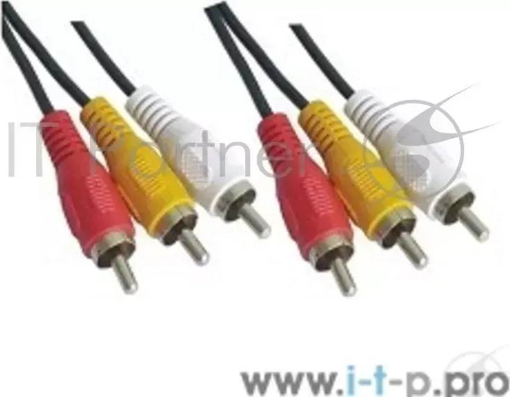 Кабель соединительный 3xRCA (M) - 3xRCA (M), 3m VCOM <VAV7150-3M> Telecom - , 3m