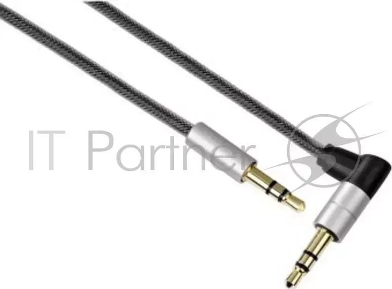 Кабель аудио Hama H-80874 Jack 3.5 (m)/Jack 3.5 (m) 0.75м. Позолоченные контакты черный (00080874) HAMA H 80874 мм m m AluLine 0.75 м /серебристый