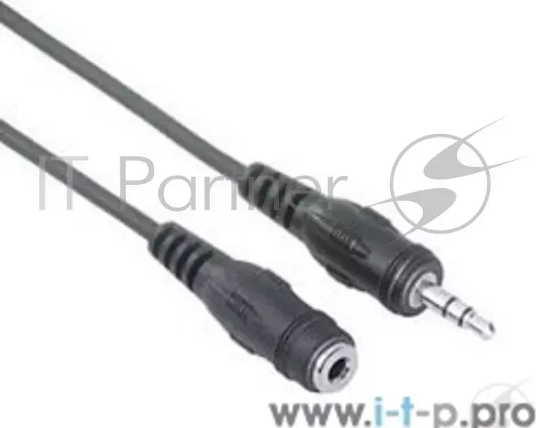 Кабель VCOM VAV7179 3M ный 3.5 Jack M 3.5 Jack F , стерео, аудио, 3.0м