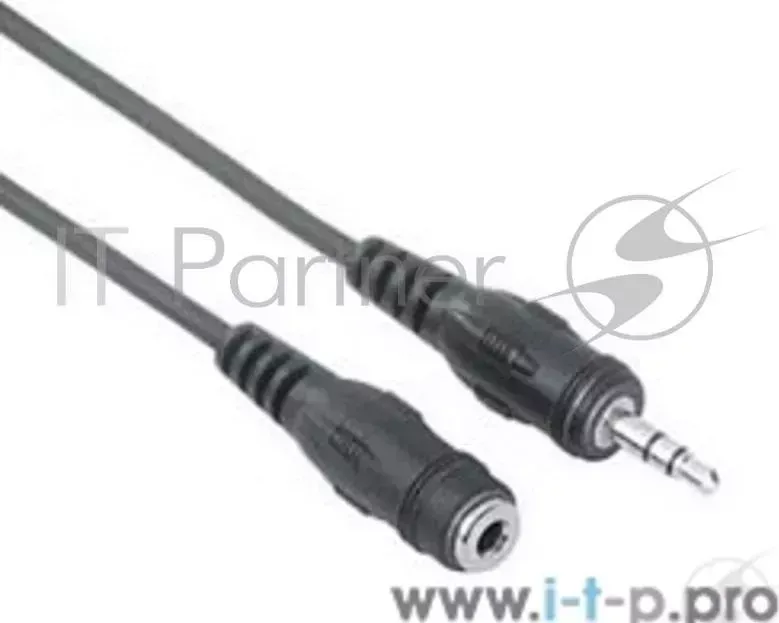 Кабель VCOM VAV7179 1.5M ный 3.5 Jack M 3.5 Jack F , стерео, аудио, 1.5м
