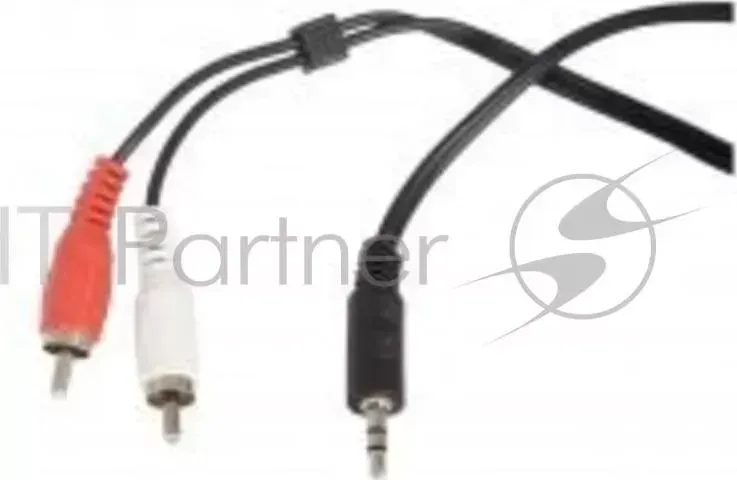 Кабель аудио Ningbo 2хRCA m /Jack 3.5 m 1.5м. черный JAAC010 1.5