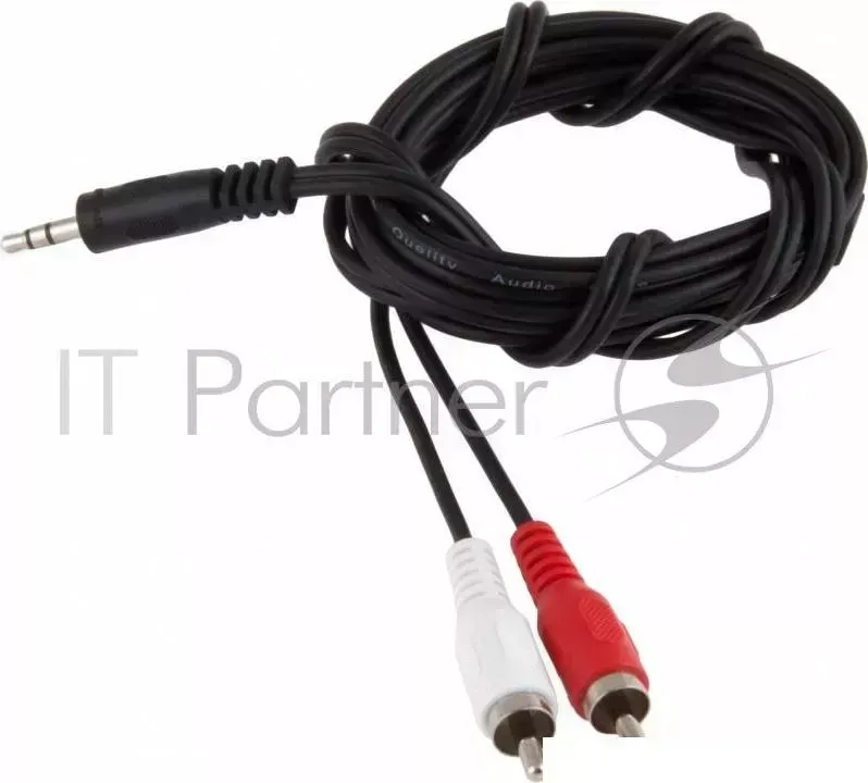 Кабель-переходник аудио-видео Jack 3.5 (m)/2хRCA (m) 1.8м. черный Noname видео Sparks 2xRCA 1.8м SN1036