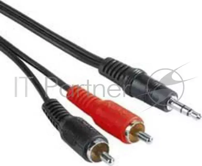 Кабель аудио Hama H-30456 Jack 3.5 (m)/2хRCA (m) 5м. черный (00030456) HAMA Audio mm plug 2 RCA plugs, 5 m black