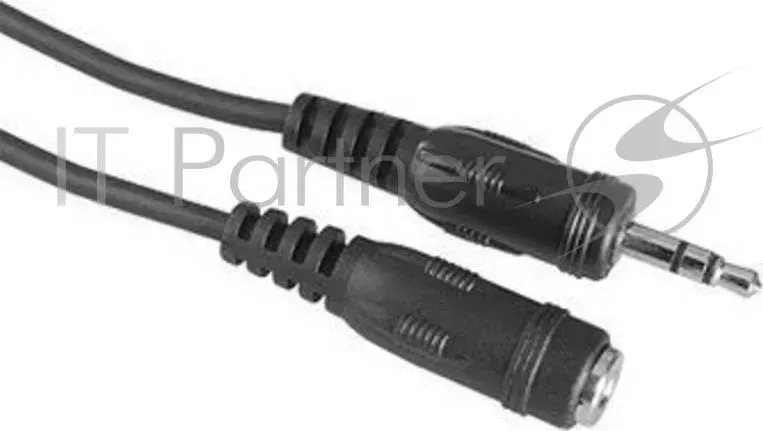 Кабель-удлинитель аудио Hama H-30449 Jack 3.5 (m)/Jack 3.5 (f) 5м. черный (00030449) HAMA 3,5 mm stereo plug 3,5 mm stereo 5m black