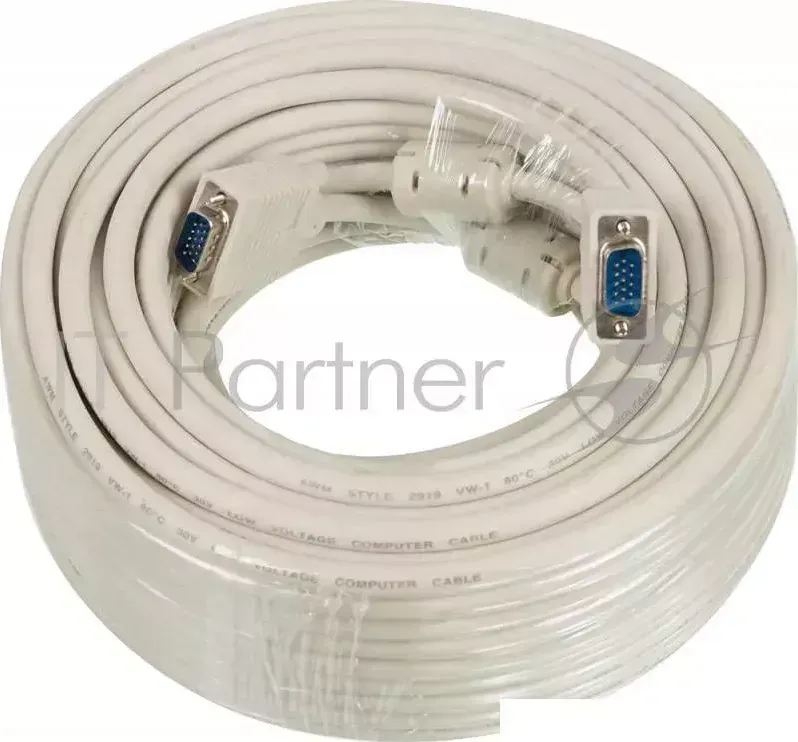 Кабель SVGA Ningbo CAB016S 30m VGA HD15 m /VGA HD15 m 30м феррит.кольца