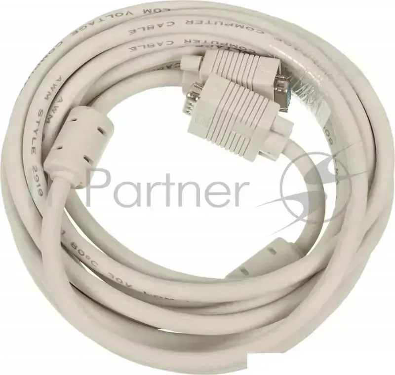 Кабель-удлинитель SVGA Ningbo CAB015S 5m VGA HD15 m /VGA HD15 f 5м феррит.кольца