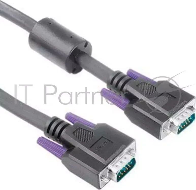 Кабель VGA Hama 15p/15p (m-m) 15m двойное экранирование ферритовый фильтр черный (H-41953)