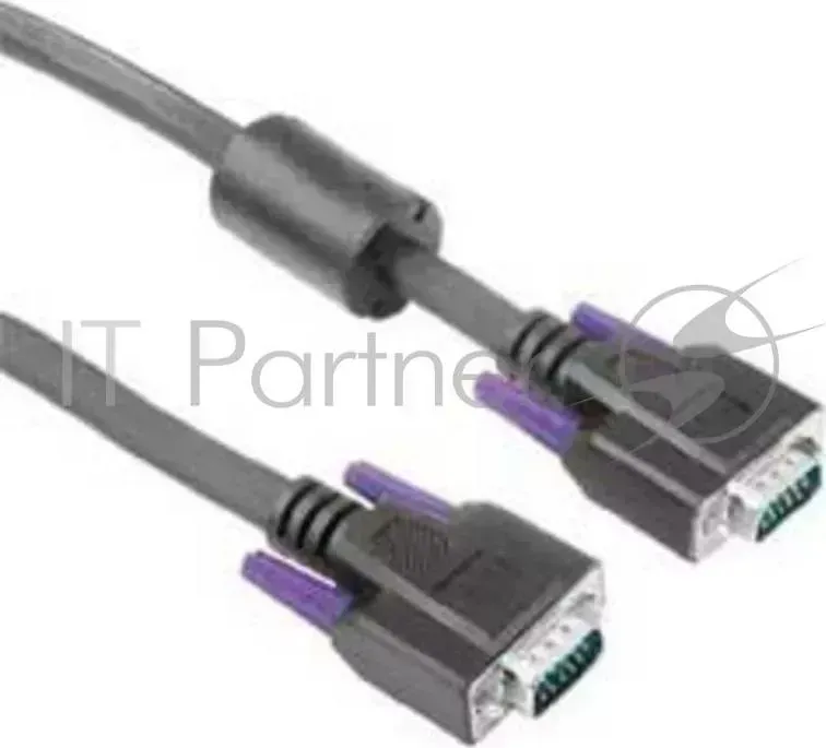 Кабель VGA Hama 15p/15p (m-m) 5m двойное экранирование ферритовый фильтр черный (H-41955) HAMA 5m