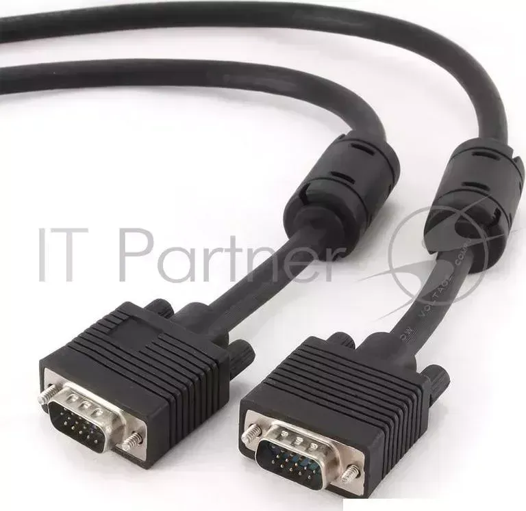 Кабель GEMBIRD /Cablexpert CC PPVGA 10, VGA Premium 15M/15M, 3.0м, белый, тройной экран, феррит.кольца