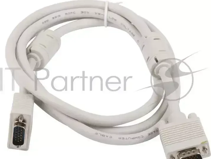 Кабель GEMBIRD /Cablexpert CC PPVGA 6, VGA Premium ,15M/15M,1.8м, тройной экран, феррит.кольца, пакет