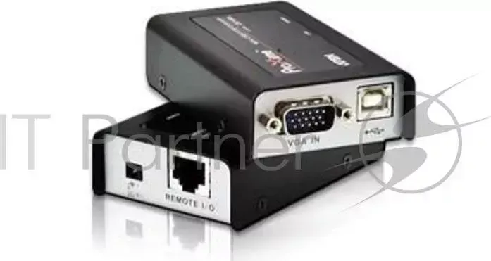 Удлинитель, SVGA+KBD+MOUSE USB ATEN , 100 метр., HD DB15 A тип/ B тип, Female, c KVM шнуром , Б.П. 220 5V CE100 A7 G