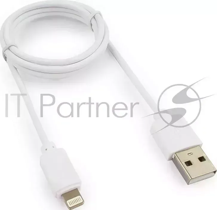 Кабель USB ГАРНИЗОН GCC 2 AP2 1M W AM/Lightning, для iPhone5/6/7, IPod, IPad, 1м, белый, пакет