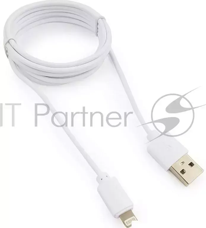 Кабель USB ГАРНИЗОН GCC 2 AP2 6 W AM/Lightning, для iPhone5/6/7, IPod, IPad, 1.8м, белый, пакет