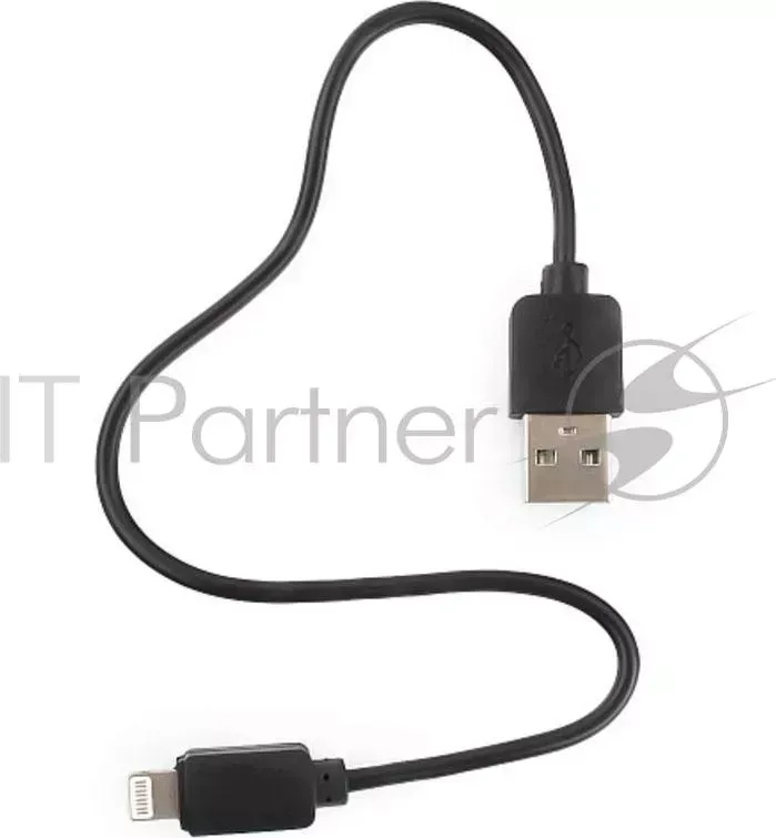 Кабель USB ГАРНИЗОН GCC 2 AP2 0.3M AM/Lightning, для iPhone5/6/7, IPod, IPad, 0.3м, черный, пакет