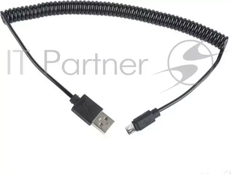 Кабель CABLEXPERT USB 2.0 Pro, AM/microBM 5P, 1.8м, витой, черный, пакет CC mUSB2C AMBM 6