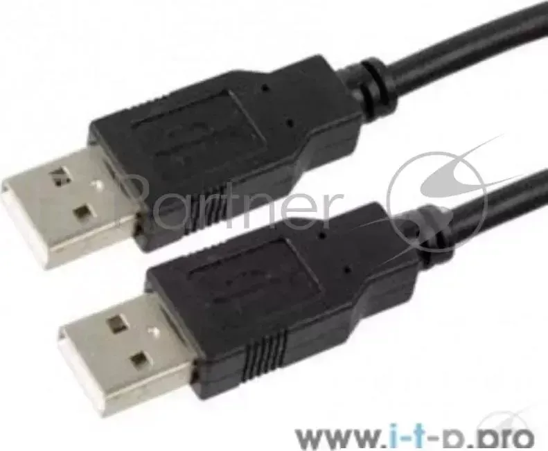 Кабель USB 2.0 Pro CABLEXPERT CCP 2 AMAM 6, AM/AM, 1.8м, экран, черный, пакет