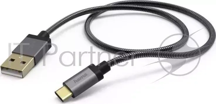 Кабель Hama USB Type-C-USB 2.0 черный 1.5м для Универсальный для универсальный (00173636) HAMA Type-C-